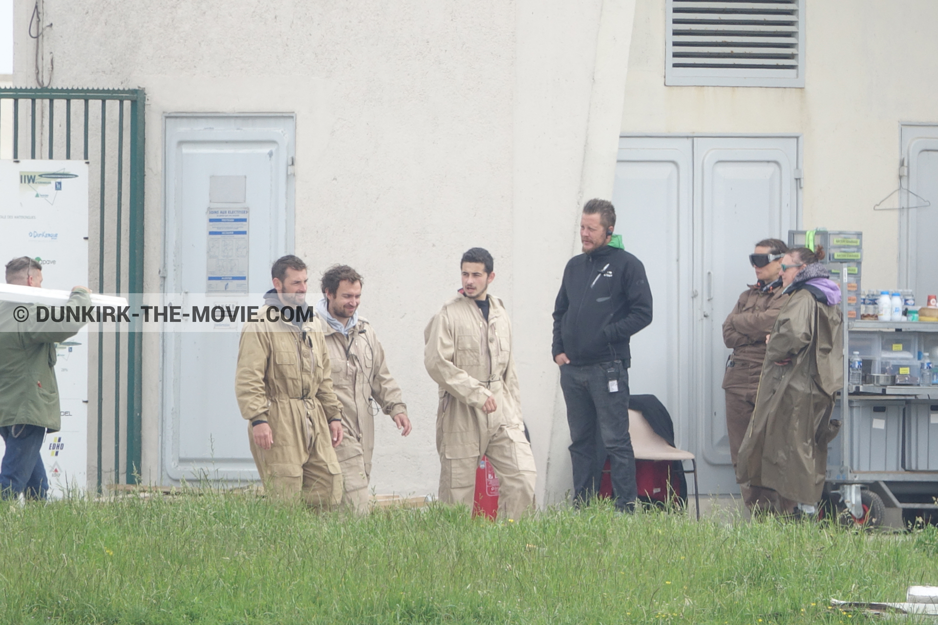 Picture with technical team,  from behind the scene of the Dunkirk movie by Nolan