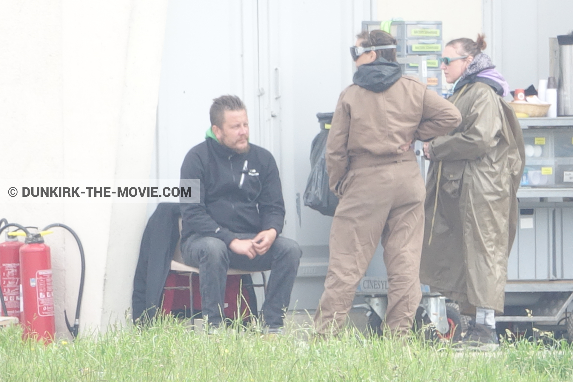 Picture with technical team,  from behind the scene of the Dunkirk movie by Nolan