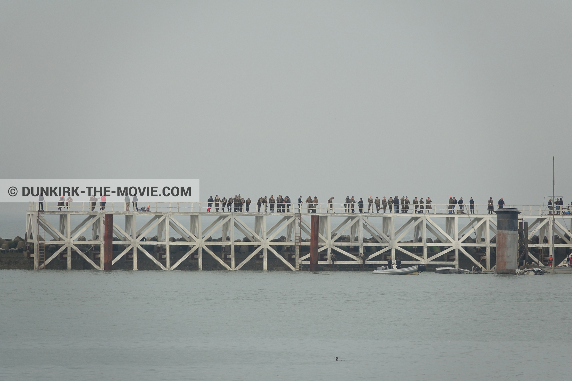 Picture with decor, EST pier,  from behind the scene of the Dunkirk movie by Nolan