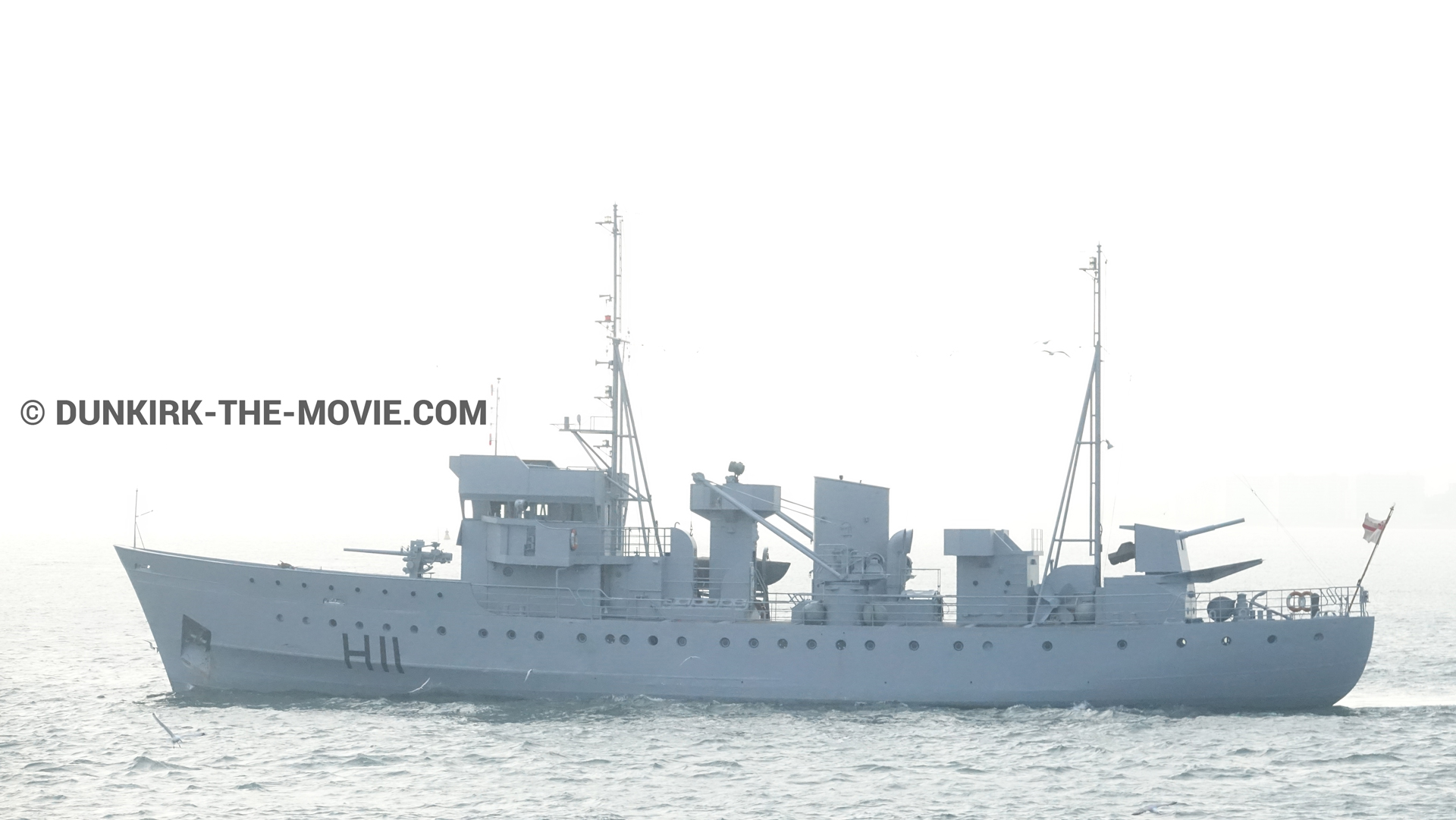 Fotos con H11 - MLV Castor, mares calma,  durante el rodaje de la película Dunkerque de Nolan