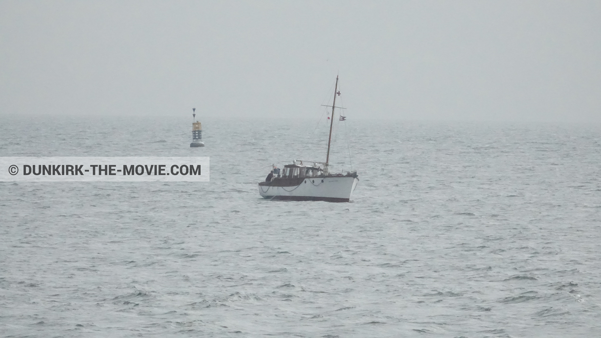 Photo avec bateau, Moonstone,  des dessous du Film Dunkerque de Nolan