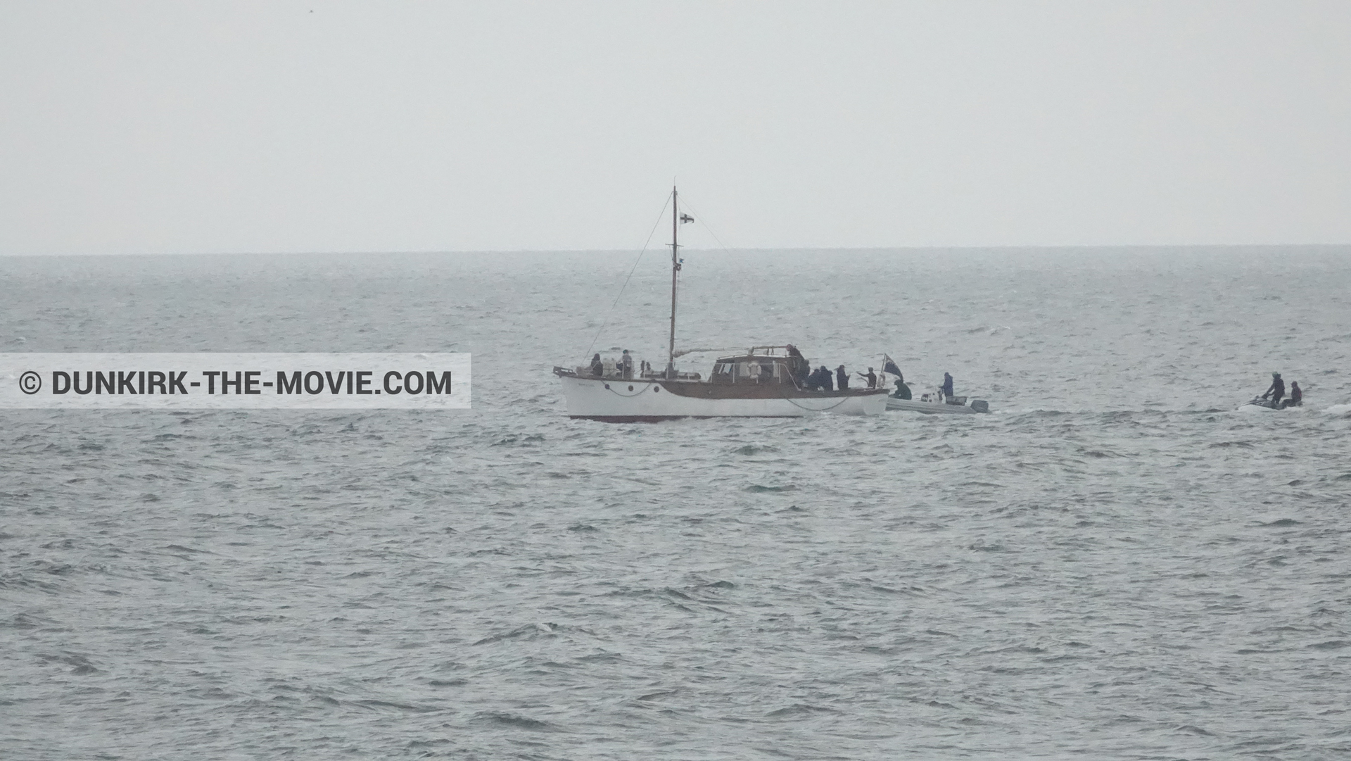 Photo avec bateau, Moonstone,  des dessous du Film Dunkerque de Nolan