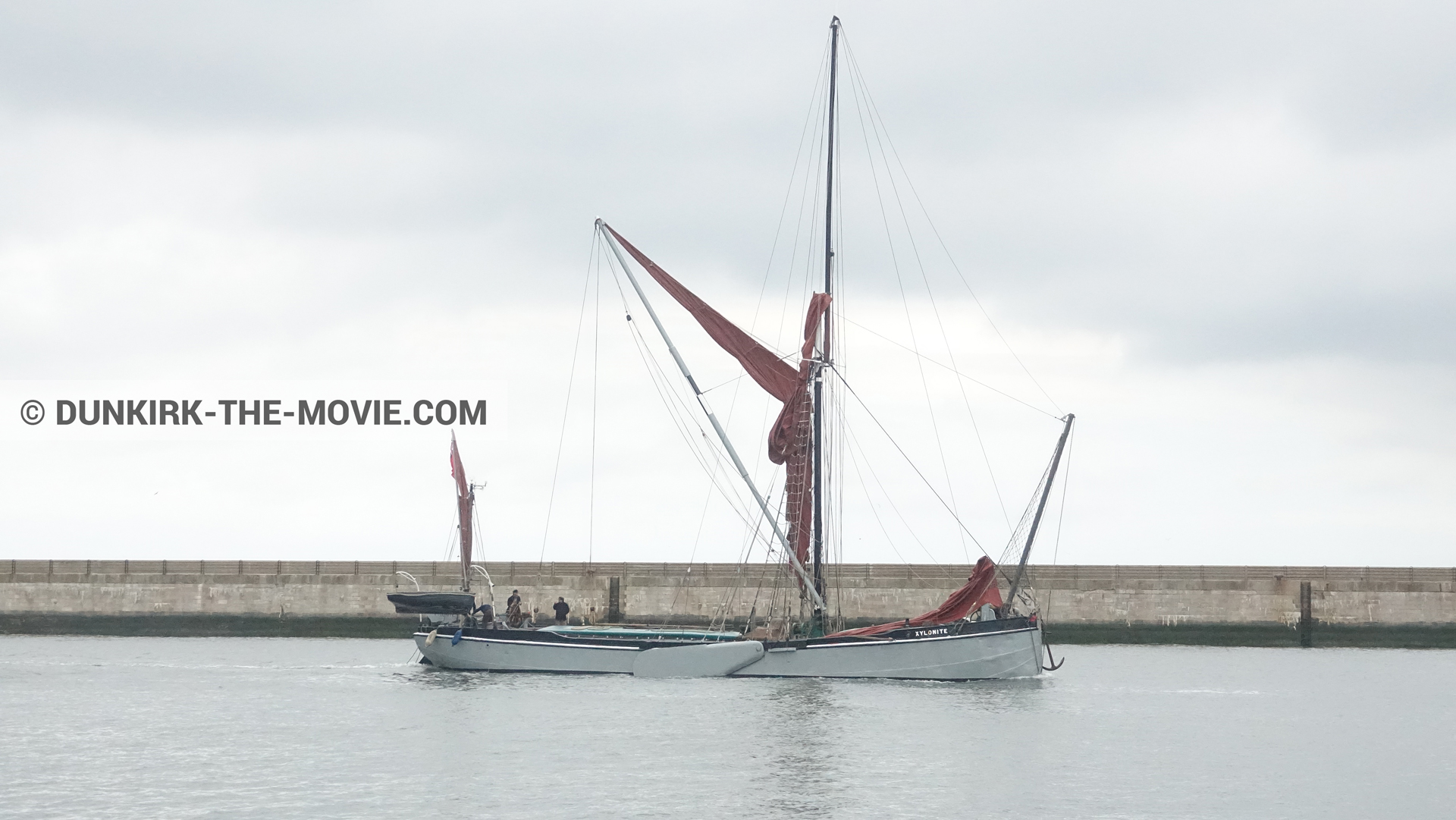 Fotos con barco, muelle del ESTE, Xylonite,  durante el rodaje de la película Dunkerque de Nolan