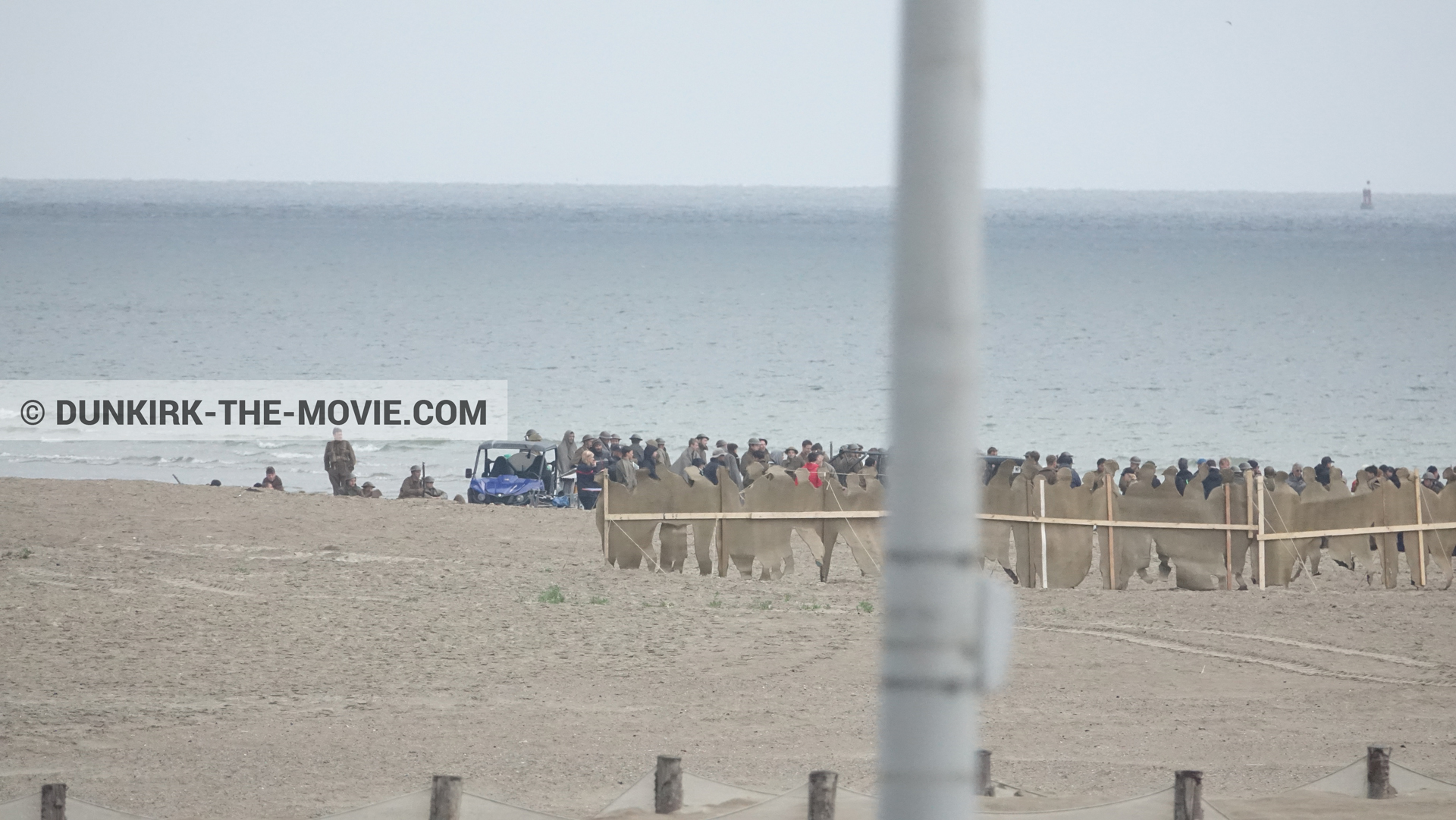 Photo avec décor, plage,  des dessous du Film Dunkerque de Nolan