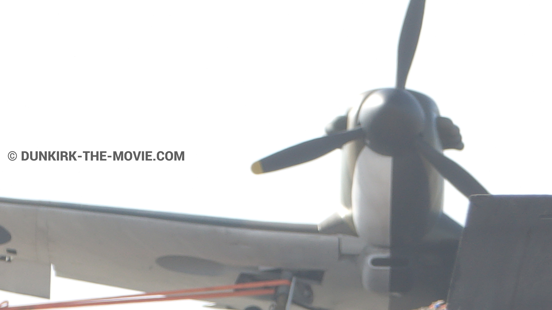 Fotos con avion,  durante el rodaje de la película Dunkerque de Nolan