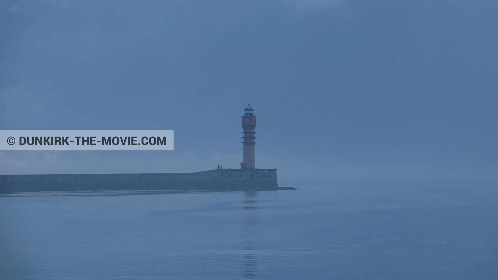 Fotos con faro de Saint-Pol-sur-Mer,  durante el rodaje de la película Dunkerque de Nolan