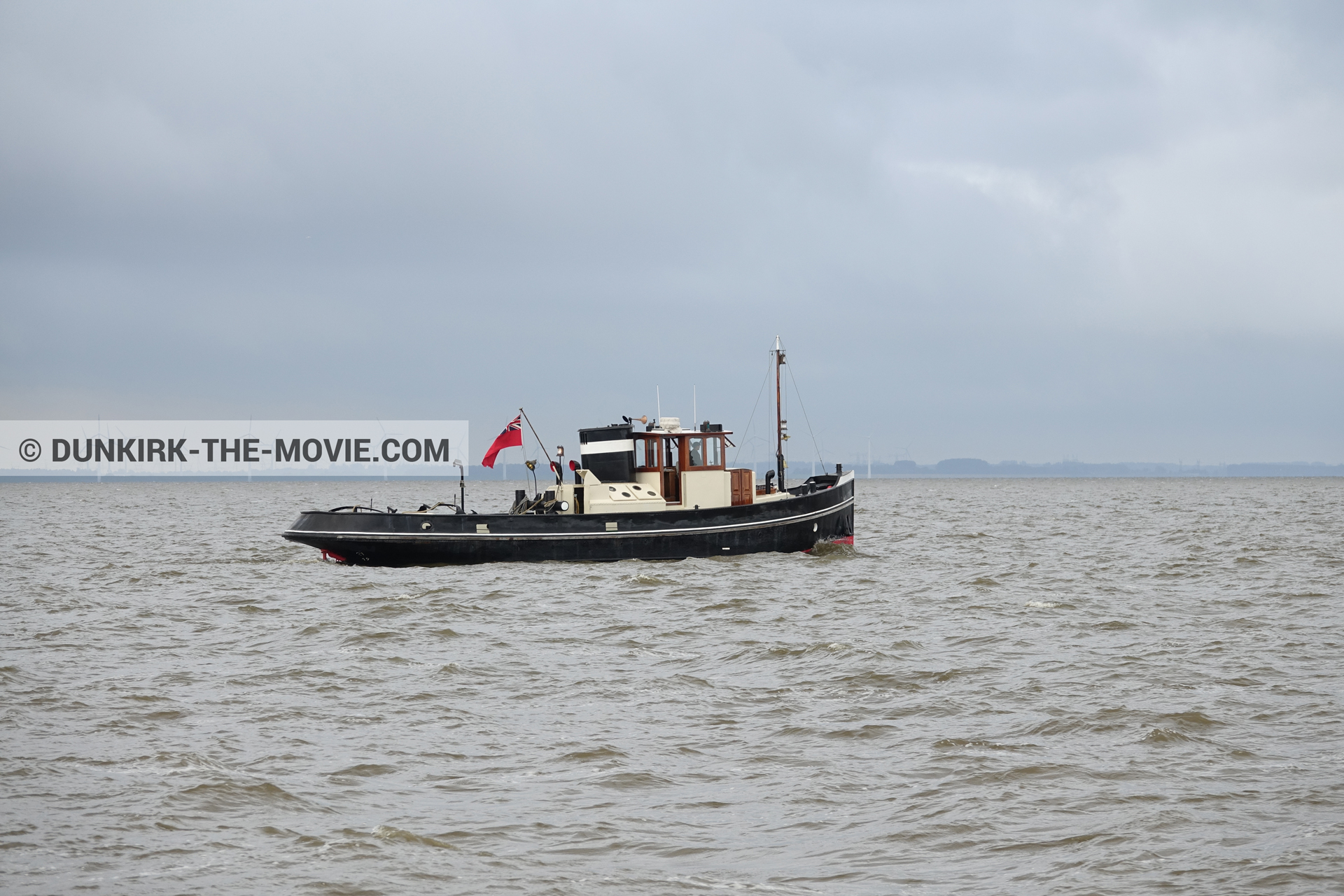 Photo avec bateau,  des dessous du Film Dunkerque de Nolan